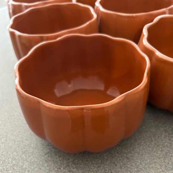Pier 1 Other - NWOT Pier One (SET of 6) Pumpkin 🎃 shaped soup bowls